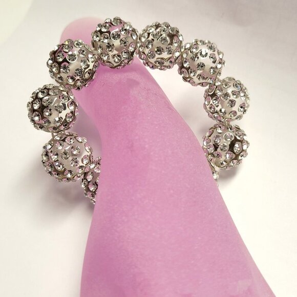 Crystal Stretch Ball Bracelet - Picture 4 of 16